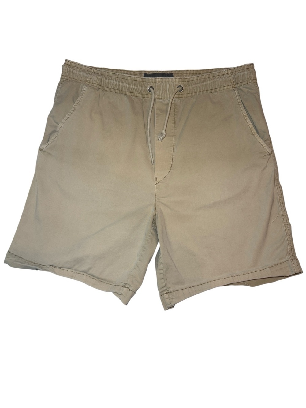 American Eagle 7" Flex Lived-In Pull On Trekker Light Khaki Short Size Small EUC